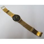 An Accurist watch on 9ct gold strap