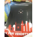 An Alternative Movie advertising film poster 'V Is For Vendetta'