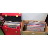 Various pop albums, 78rpm records et cetera