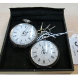 An 800 pocket watch and silver pocket watch