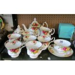 An Old Country Rose part teaset