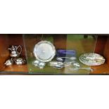 A quantity of plated items