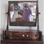 A mahogany swing mirror