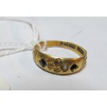 An 18ct gold ring 1.9gm