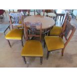 A set of six Edwardian dining chairs,carved lyre shaped back splat
