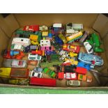 A Matchbox Thunderbird 2, Dinky DuKW Amphibian, Corgi Aston Martin DB5 and various other vehicles (