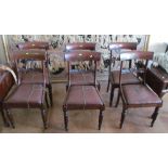 A set of six 19th Century mahogany chairs