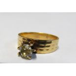 A 9ct gold single stone diamond ring approx 0.5ct