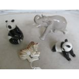 A Laramosov Elephant, Zebra and two pandas