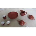 An oriental pottery teaset