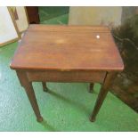 A child's desk and chair, doll's cradle, box of dolls house spares and a small set of wooden