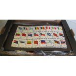 A set of Kensitas mounted silk cigarette cards, some tea cards, Chelsea Football memorabilia