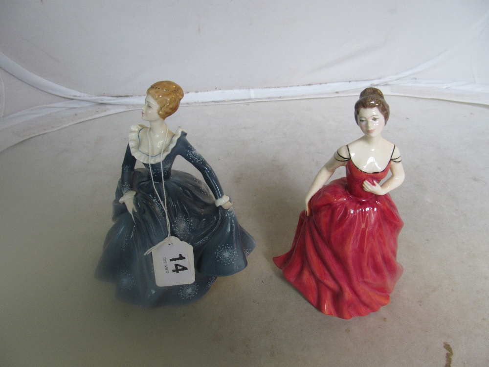 Two Royal Doulton figures Innocence and Fragrance