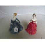 Two Royal Doulton figures Innocence and Fragrance