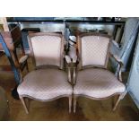 Four Louis XV style chairs