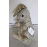 A Merrythought toy rabbit circa 1931 (well loved)