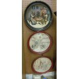 Two London relief plates and German relief plate