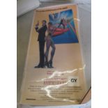 An original James Bond cinema advertising poster 'A View to a Kill' (laminated) and a BF Goodrich