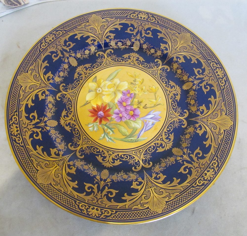 A limited edition Caveswall china plate 'Gold Spring' boxed, signed Michael Bates - Image 3 of 4