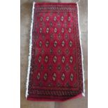 A small Iranian red rug