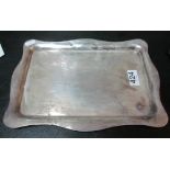 A silver tray