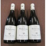 Three bottles Richebourg Dom Anne Gros 1997