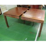 A large rosewood table 100"x43" and eight chairs