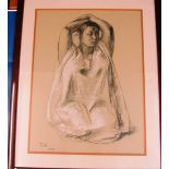 Francesca Zuniga Mexican lady 1975 64x49cms