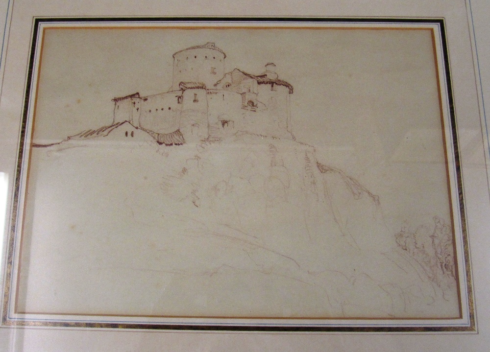 Russell Flint inscribed enverso Larrogne Near Cahors and dated 6.6.'33 (possibly faded) and
