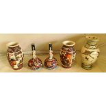 2 pairs oriental vases and vase