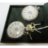 An 800 pocket watch and silver pocket watch