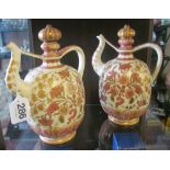 A pair of Zolnay decanter jugs s/s/f