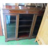 An Edwardian mahogany glazed display cabinet