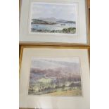 A watercolour Rottingdean and watercolour Porthmadoc