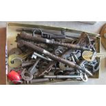 A group of old keys