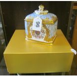 A Diamond Jubilee limited edition bone china tea caddy