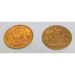 Two half-Sovereigns