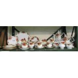 A Royal Albert Old Country Roses teaset