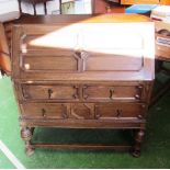 An oak bureau