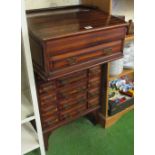 A Davenport with sets of drawers