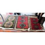 Three small Turkish Tabriz rugs