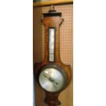 An Edwardian inlaid barometer