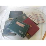 Various cigarette card albums with cigarette cards