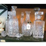 Various decanters