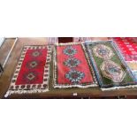 Three small Turlash Tabriz rugs