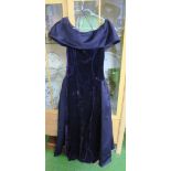 A Victor Costa purple cocktail dress size 10