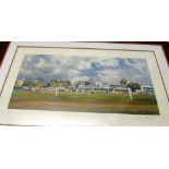 Jocelyn Galsworthy - a signed limited edition print Sussex V Hampshire County Ground, Hove 2006 32/