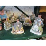 Eight Lilliput Lane Blaise Hamlet houses