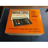 A vintage Binatone TV Master Mk IV TV game model 1/4974 in original box