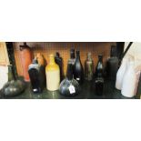 Some glass bottles